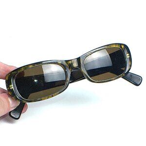 Dolce & Gabbana DG 537S Vintage Sunglasses Gold Accents Made In Italy
